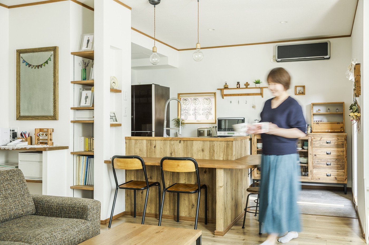 写真:J-リノベの施工事例(カフェのような家にリノベーション 5人家族がゆっくり自分の時間を過ごせる家)