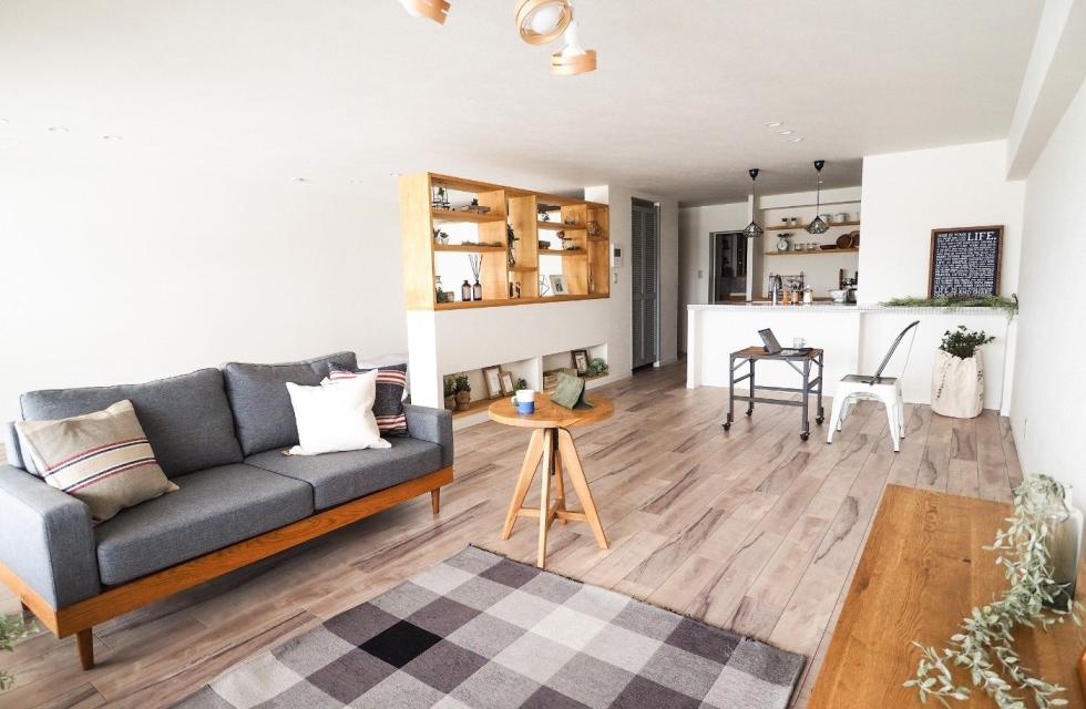 写真：J-リノベの施工事例（大人かわいいマンションリノベ）