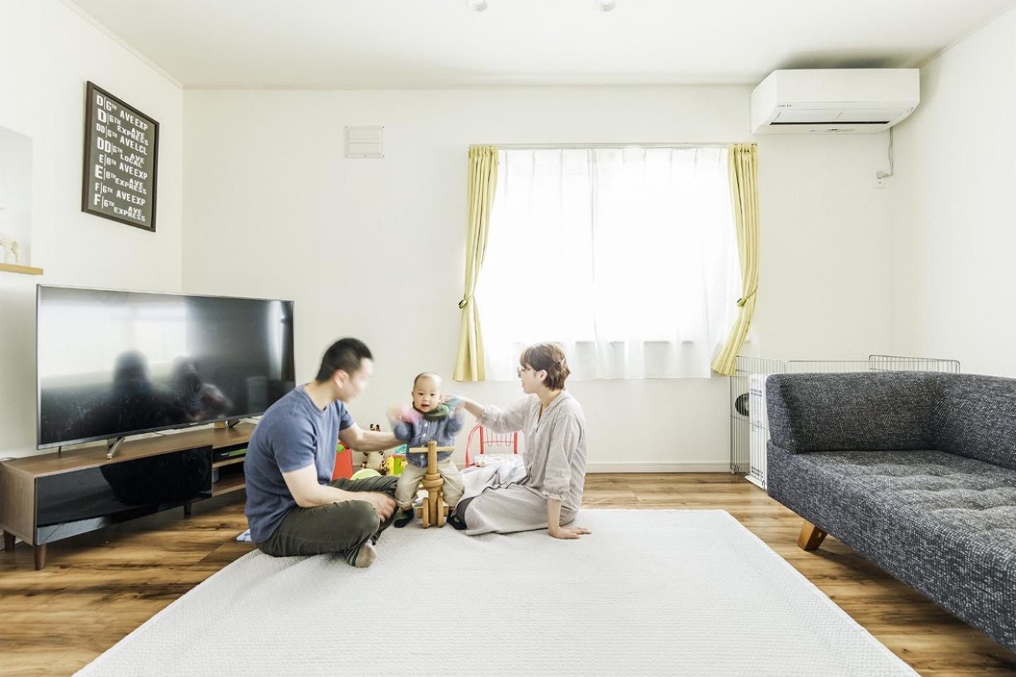 写真：J-リノベの施工事例（家を買うなら若いうちに決断。 DIYも加えて、家族がくつろぐお家になりました。）